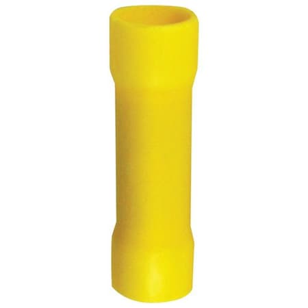 Install Bay Vinyl Butt Connector -yellow; 4 Gauge, 25PK YVBC4